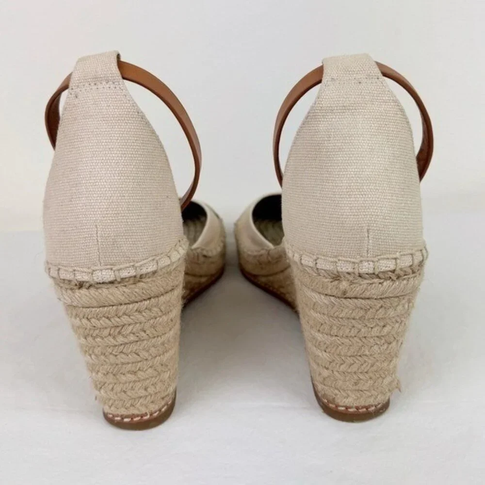 Tory Burch Color-Block Espadrille Wedges